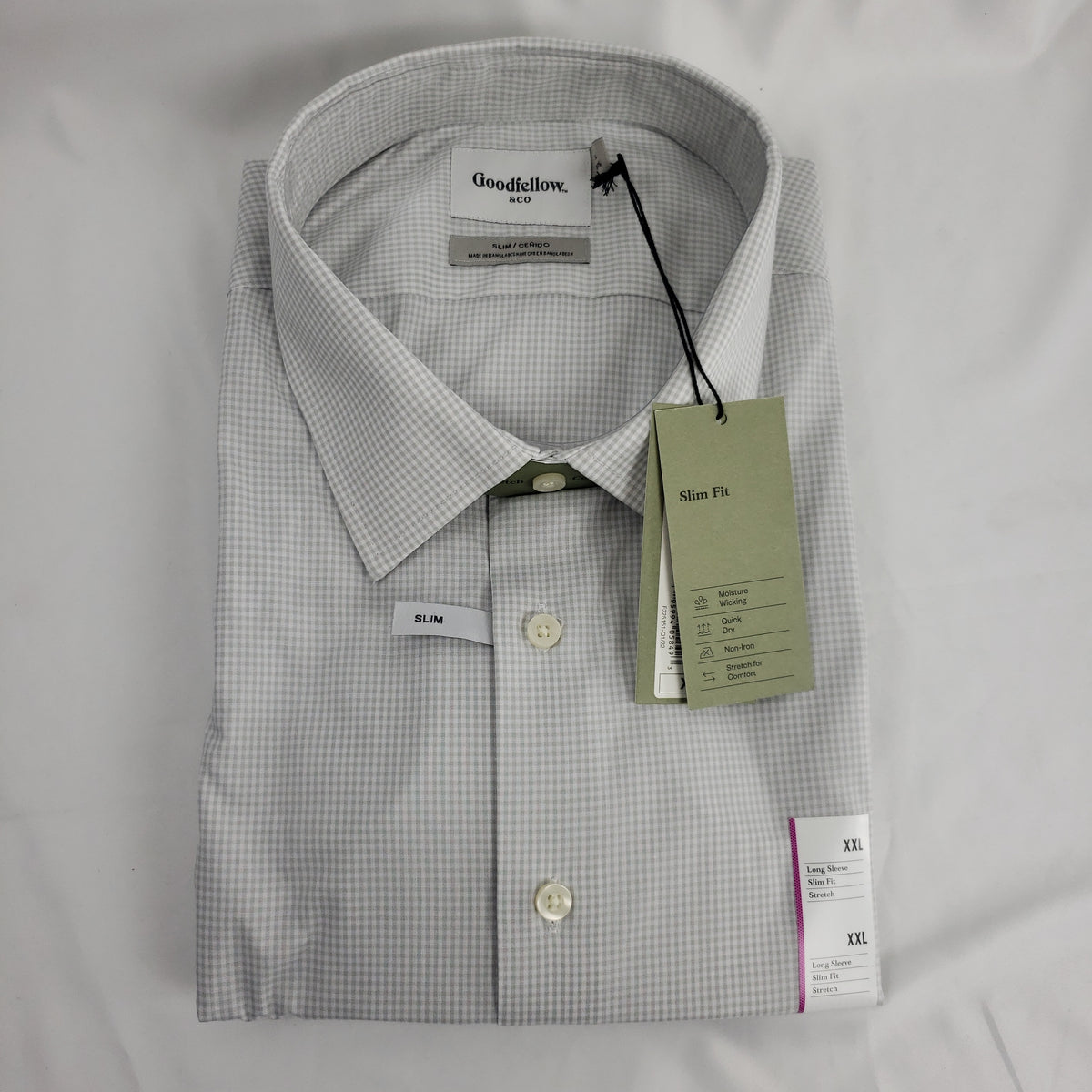 Goodfellow & Co. Men's Slim Fit Performance Dress Long Sleeve Button-D – The Squirrel's Den Goodfellow & Co. Men's Slim Fit Performance Dress Long Sleeve Button-D – The Squirrel's Den