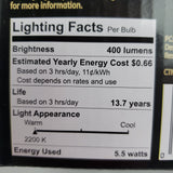 GE Vintage 60W Amber Globe Bulb