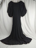 A New Day Black Puff Sleeve Long Dress - Small Only