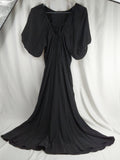 A New Day Black Puff Sleeve Long Dress - Small Only