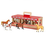 Melissa & Doug Take Along Show Horse Stable Play Set - 3744