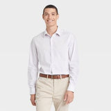 Goodfellow & Co. Men's Slim Fit Performance Dress Long Sleeve Button-Down Shirt - XXL Only