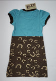 Lazy One Blue & Brown Horseshoe Tee Dress