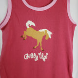 Lazy One Giddy Up Horse Tank Top Juniors - Medium Only