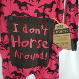 Lazy One I Don't Horse Around Unisex Onesie Flapjack - Adult Small Only