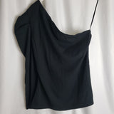 Who What Wear Puff Long Sleeve Off Shoulder Rib Knit Shirt - Small Only