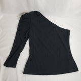 Who What Wear Puff Long Sleeve Off Shoulder Rib Knit Shirt - Small Only