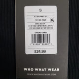 Who What Wear Puff Long Sleeve Off Shoulder Rib Knit Shirt - Small Only