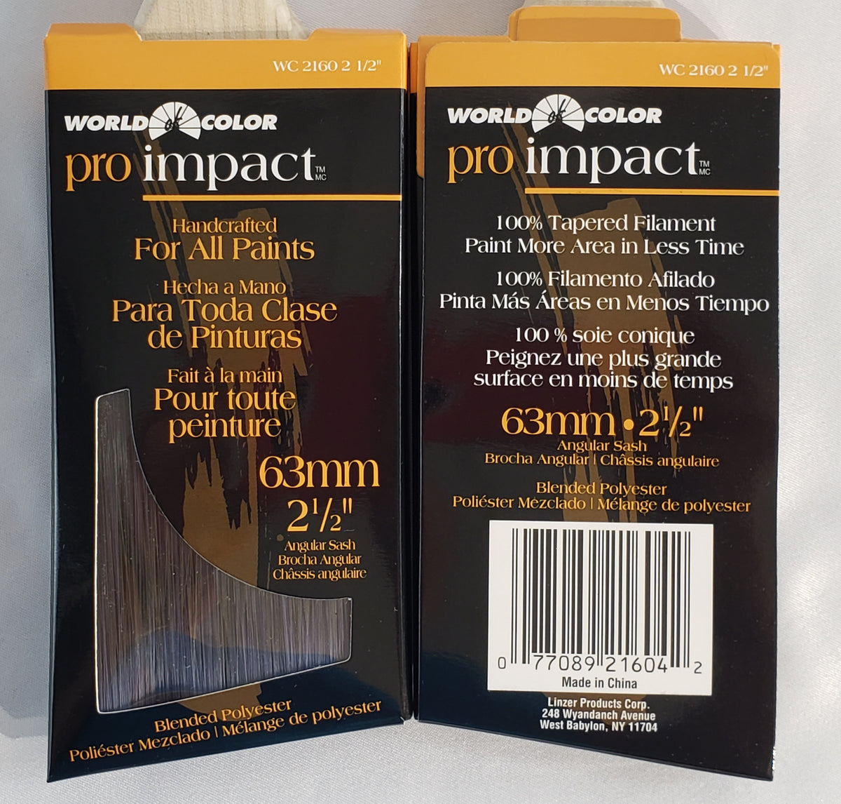 Linzer Products 2 in. Pro Impact Paint Brush