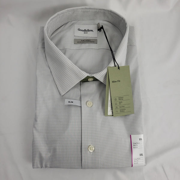 Goodfellow & Co. Men's Slim Fit Performance Dress Long Sleeve Button-D The Squirrel's Den Goodfellow & Co. Men's Slim Fit Performance Dress Long Sleeve Button-D The Squirrel's Den