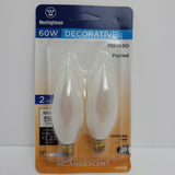 Westinghouse 60W Decorative Frosted Torpedo Incandescent Bulbs