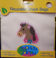 Stephen Joseph Reusable Horse Snack Bags