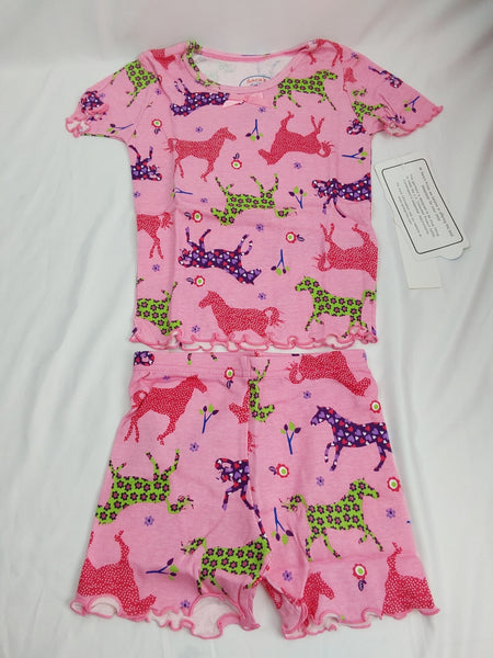 Sara's Prints Horse Pajama Short Set - Horses - Size 5 Only