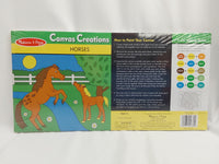 Melissa & Doug Canvas Creations Horses Paint Set Ages 5+