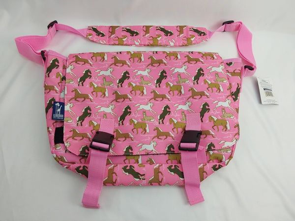 Wildkin Horses in Pink Messenger Bag