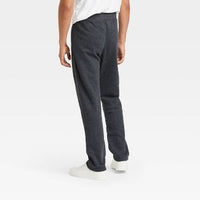 Goodfellow & Co. Men's Tapered Ultra Soft Fleece Pants Charcoal - Medium