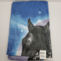 Beach Towel 30" x 60" Horse On Beach with Big Moon