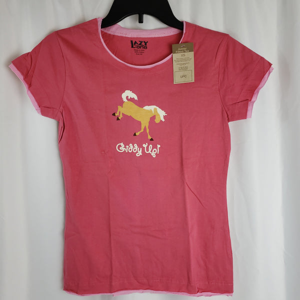 Lazy One Juniors Giddy Up Horse Tee