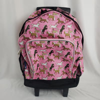 Wildkin Horses in Pink Rolling Luggage