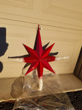 24" Red Metallic Star