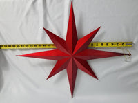 24" Red Metallic Star