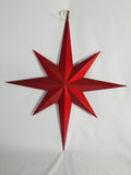 24" Red Metallic Star