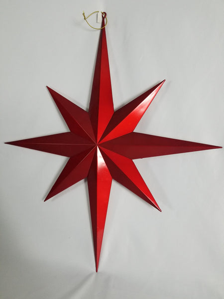 24" Red Metallic Star