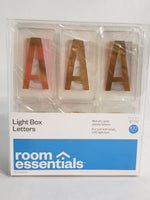Room Essentials Light Box Letters 100 Count 2.5"