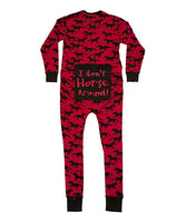 Lazy One I Don't Horse Around Unisex Onesie Flapjack - Adult Small Only