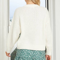 Universal Thread White Crewneck Knitted Sweater XS Only